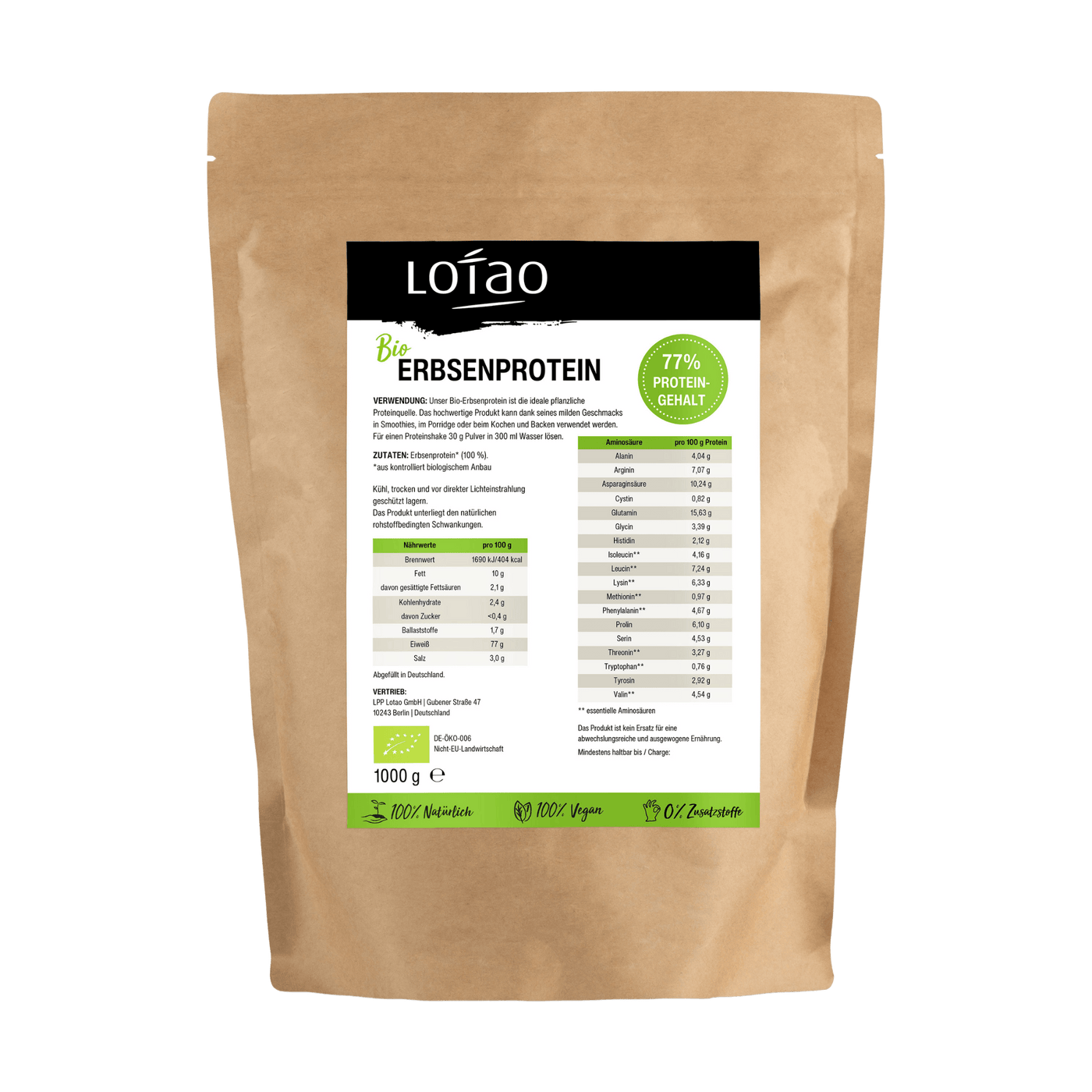 Erbsenprotein 1kg